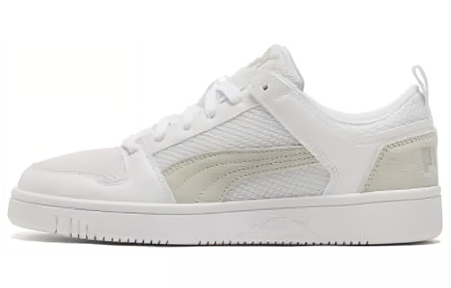 Кеды унисекс PUMA Rebound Layup Lo Mesh белые/серые
