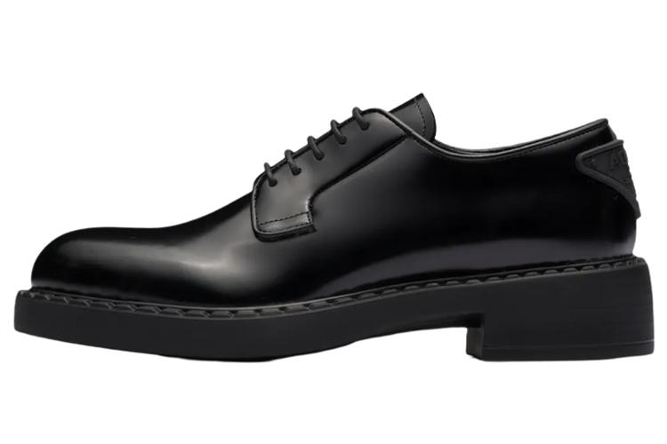 Полуботинки женские PRADA Derby 50mm черные, 38 EU