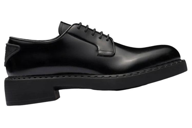 Полуботинки женские PRADA Derby 50mm черные, 38 EU