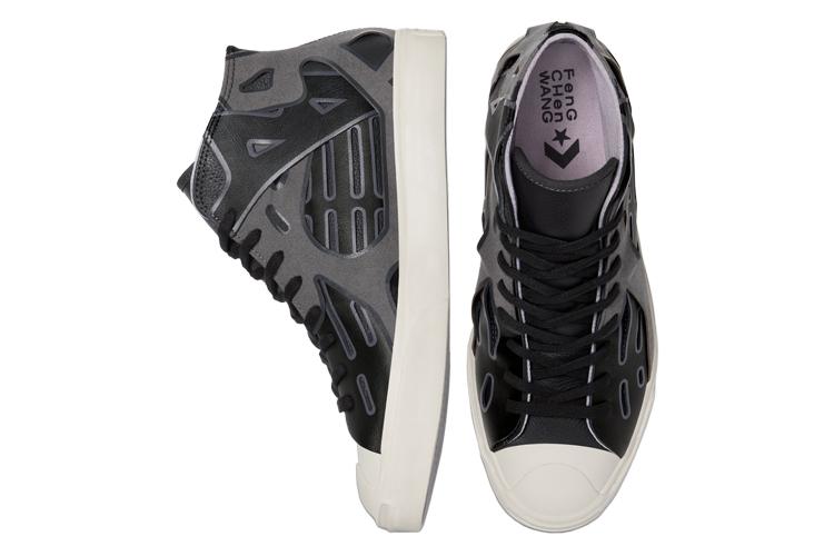 Кеды унисекс Converse Jack Purcell Mid Feng Chen Wang черные, 37.5 EU