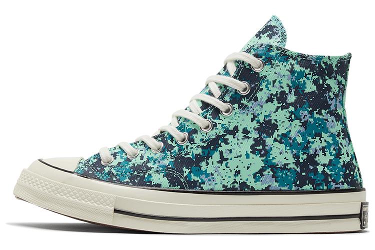 Кеды унисекс Converse Chuck 70 High Digi Camo зеленые