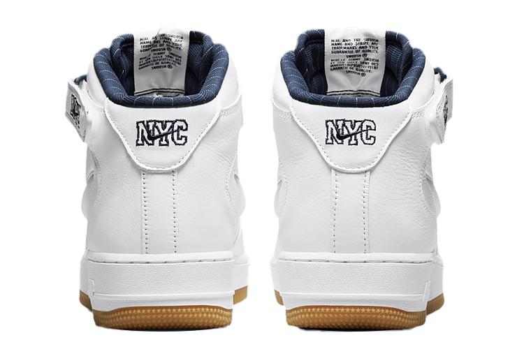 Кеды унисекс Nike Air Force 1 Mid Jewel QS NYC Yankees, 37.5 EU
