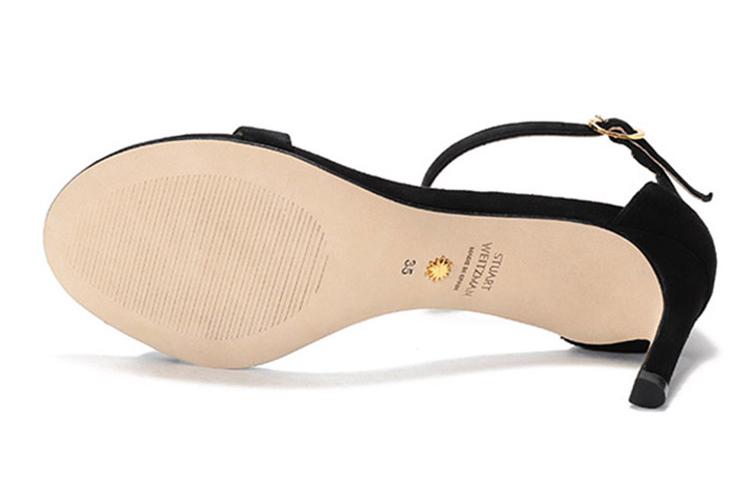 Туфли женские Stuart Weitzman Nunakedstraight Slim Heel черные, 37.5 EU