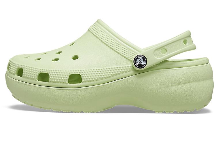Сандалии женские Crocs Classic Platform Clog зеленые, 34-35 EU