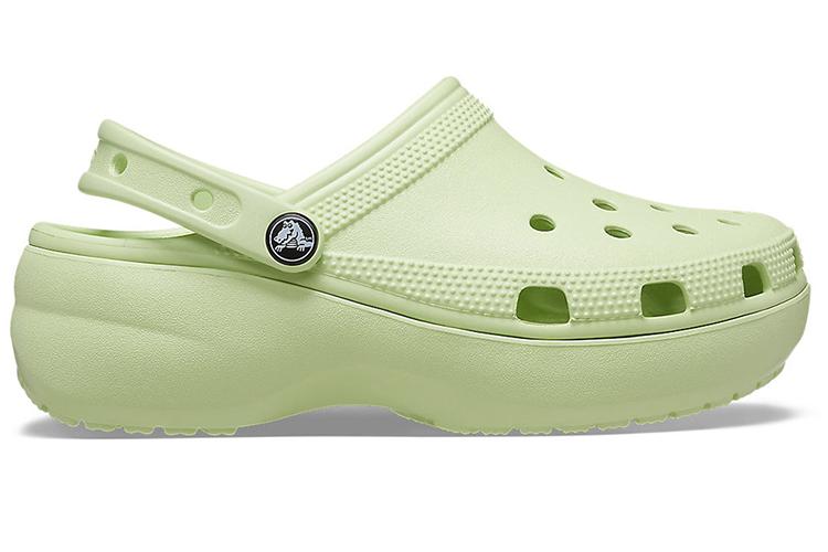 Сандалии женские Crocs Classic Platform Clog зеленые, 34-35 EU