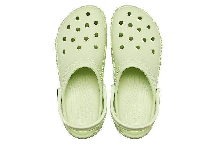Сандалии женские Crocs Classic Platform Clog зеленые, 34-35 EU