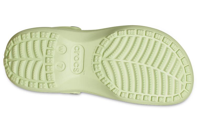 Сандалии женские Crocs Classic Platform Clog зеленые, 34-35 EU