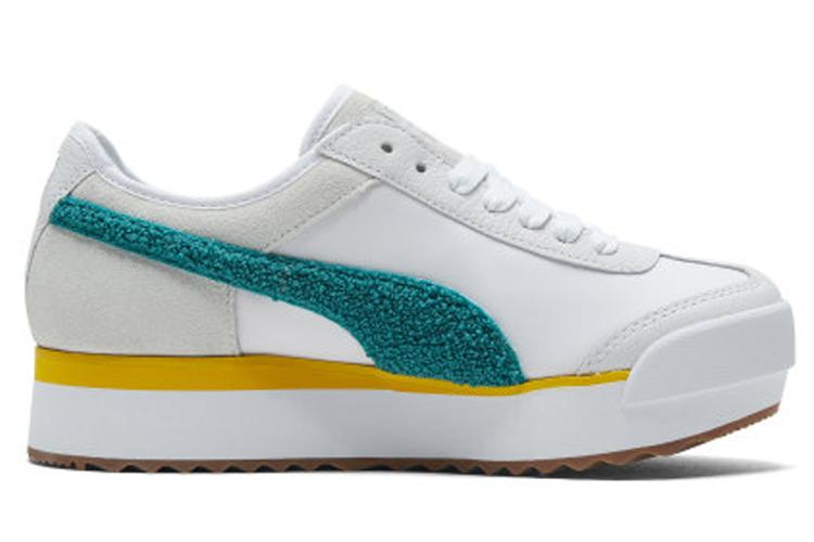 Кеды женские PUMA Roma Amor Heritage белые, бирюзовые, 35.5 EU