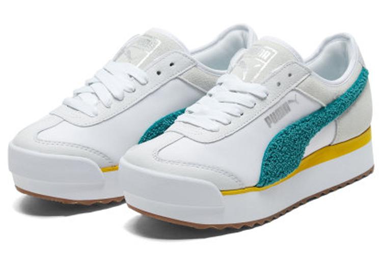 Кеды женские PUMA Roma Amor Heritage белые, бирюзовые, 35.5 EU