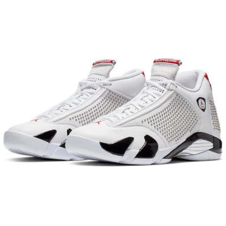 Кроссовки мужские Air Jordan 14 Retro X Supreme белые, 42 EU