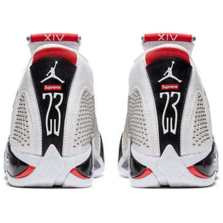 Кроссовки мужские Air Jordan 14 Retro X Supreme белые, 42 EU