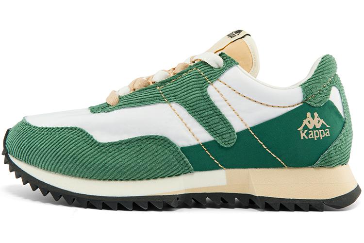 Кроссовки унисекс Kappa Coverage белые, зелёные, жёлтые, 37 EU