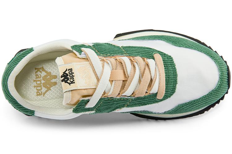 Кроссовки унисекс Kappa Coverage белые, зелёные, жёлтые, 37 EU