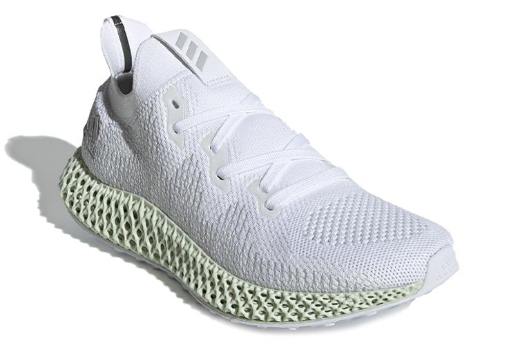 Кроссовки унисекс Adidas Alphaedge 4D белые, 44 2/3 EU