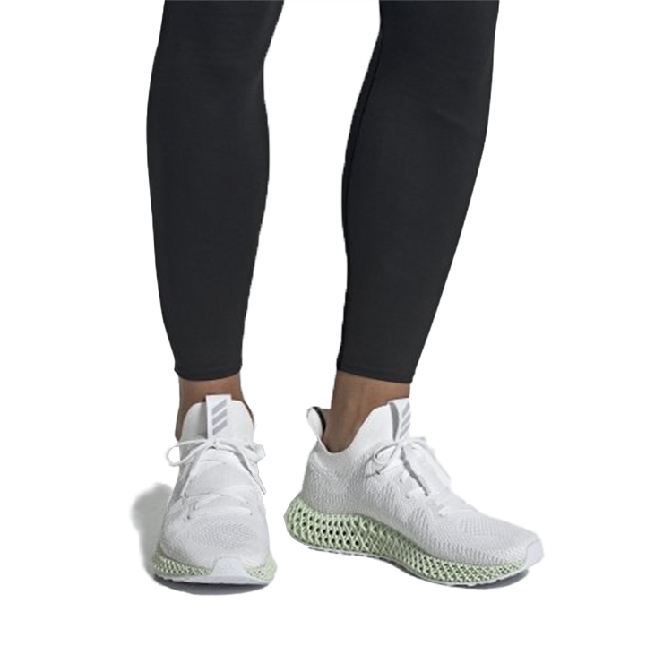 Кроссовки унисекс Adidas Alphaedge 4D белые, 44 2/3 EU