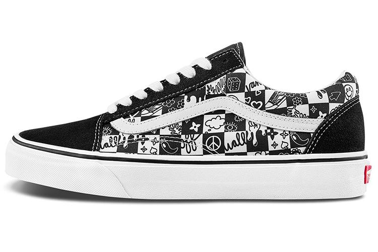 Кеды унисекс Vans Old Skool Doodle Checkerboard, 35 EU