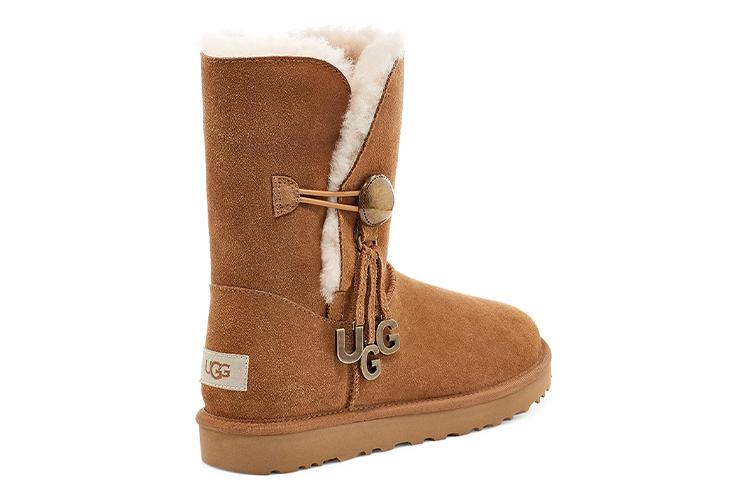 Зимние сапоги женские UGG Bailey Button Charm коричневые, 37 EU