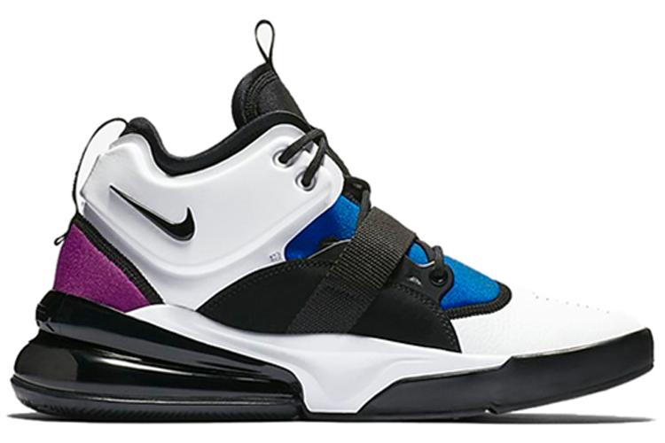 Кроссовки мужские Nike Air Force 270 белые, черные, 45 EU