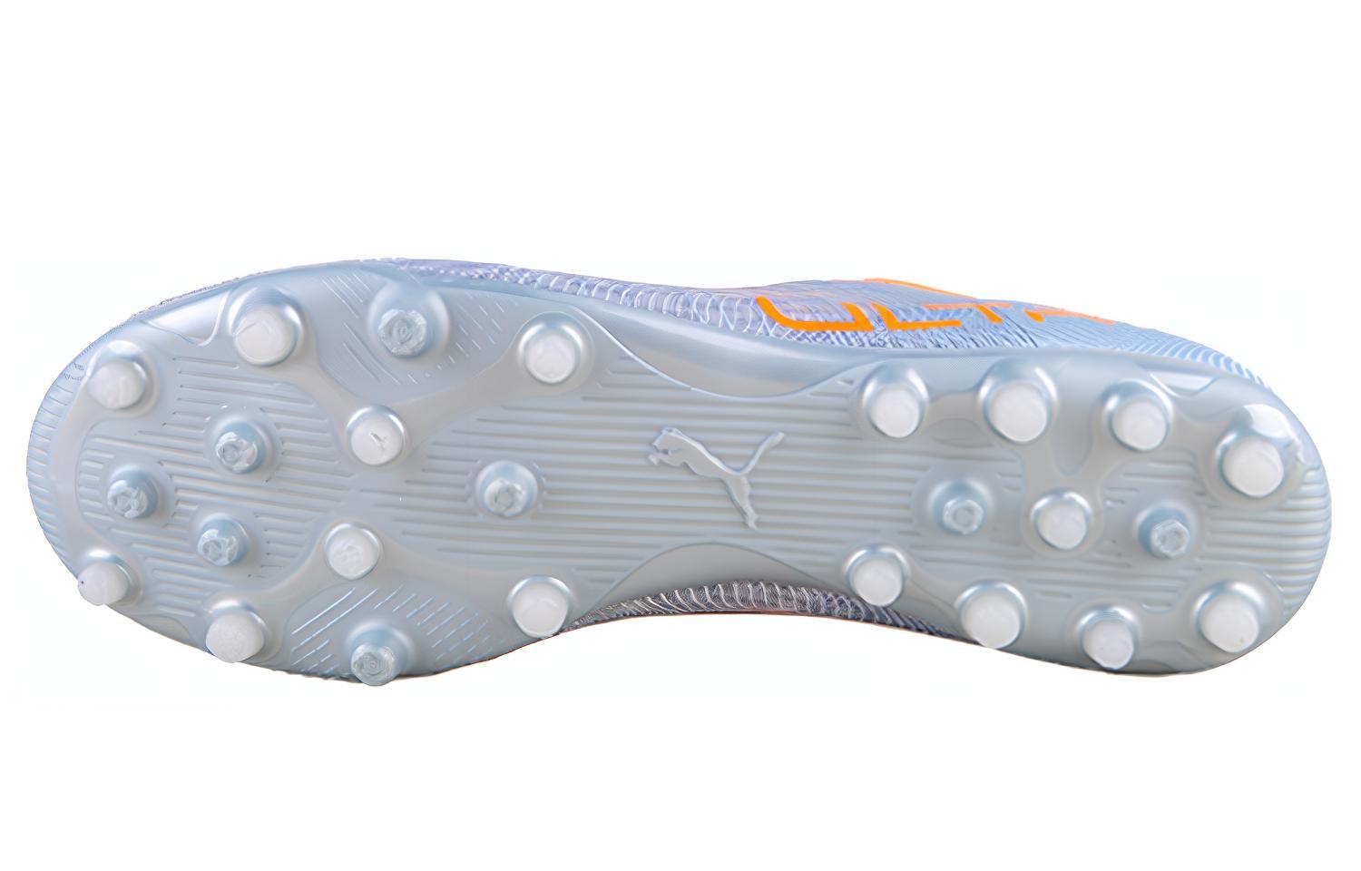 Футбольные бутсы мужские PUMA Ultra 3.4 Mg серые, оранжевые