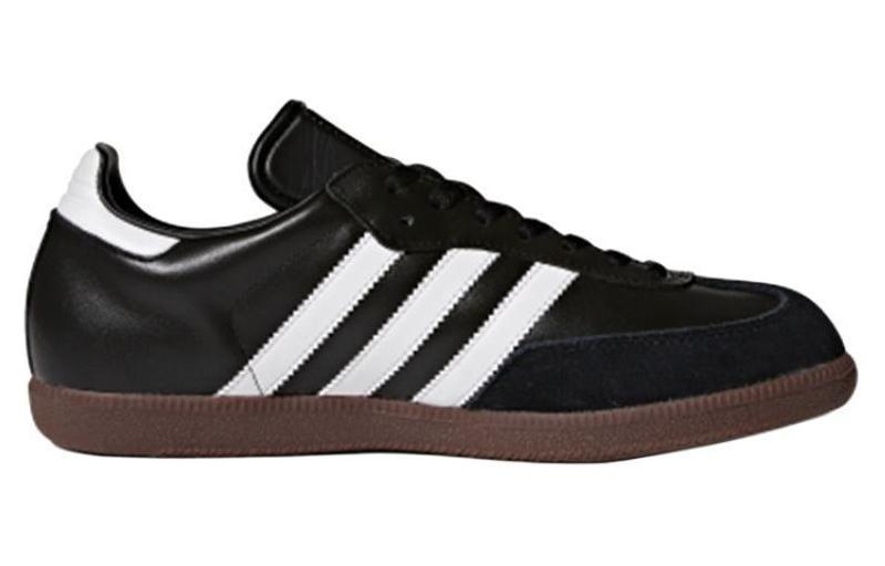 Бутсы унисекс Adidas Samba Leather черные, 41 1/3 EU