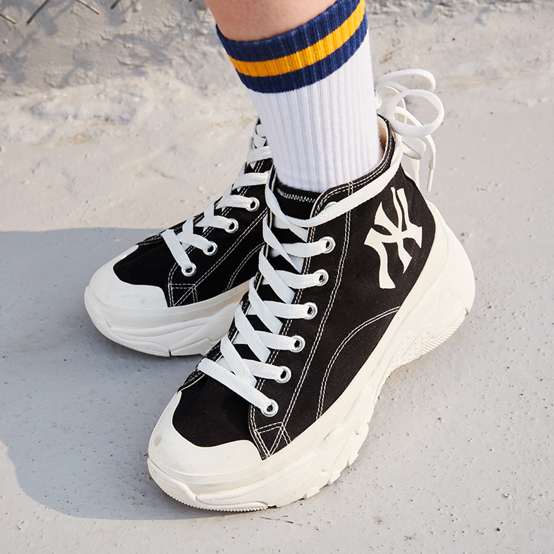 Кроссовки унисекс MLB 32SHU1011-50L черные, 45 EU