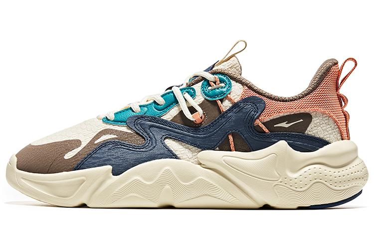 Кроссовки мужские Erke Heaven And Earth Low Top Egg Milk Grey Coca Brown, 42 EU