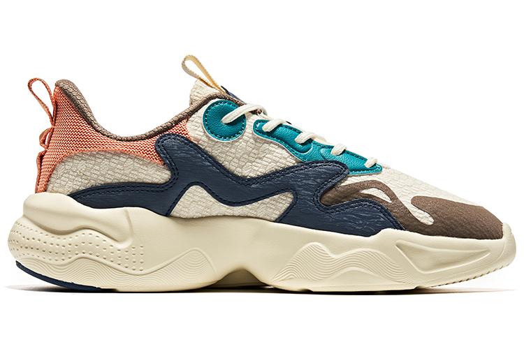 Кроссовки мужские Erke Heaven And Earth Low Top Egg Milk Grey Coca Brown, 42 EU