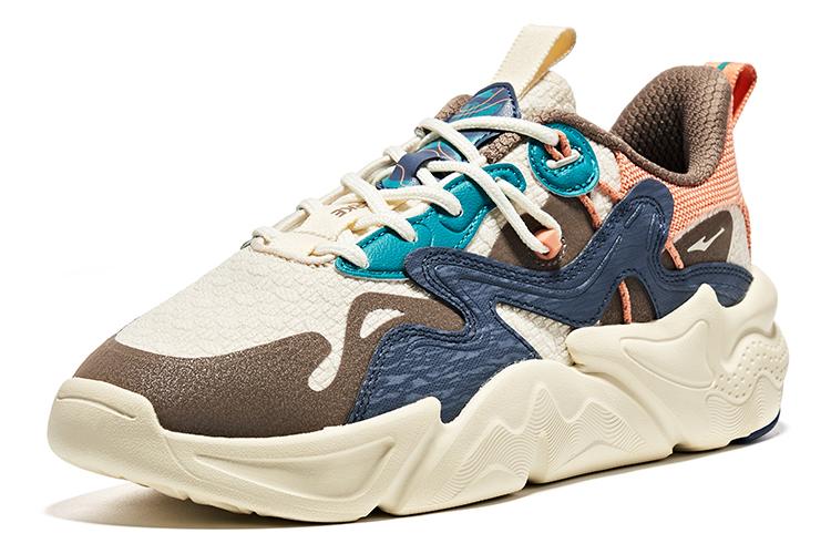 Кроссовки мужские Erke Heaven And Earth Low Top Egg Milk Grey Coca Brown, 42 EU