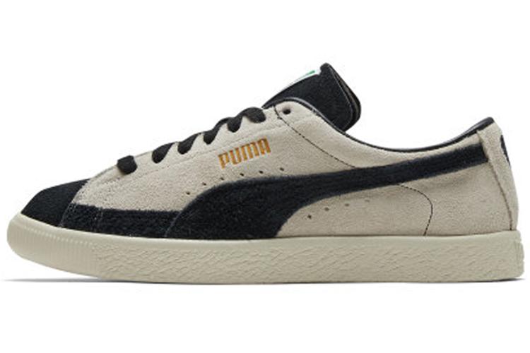 Кроссовки унисекс PUMA Suede 01 Vtg бежевые, черные, 45 EU