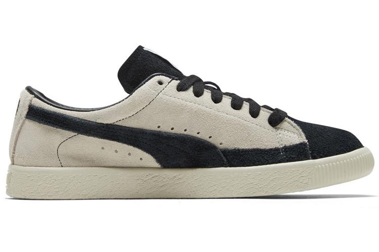 Кроссовки унисекс PUMA Suede 01 Vtg бежевые, черные, 45 EU