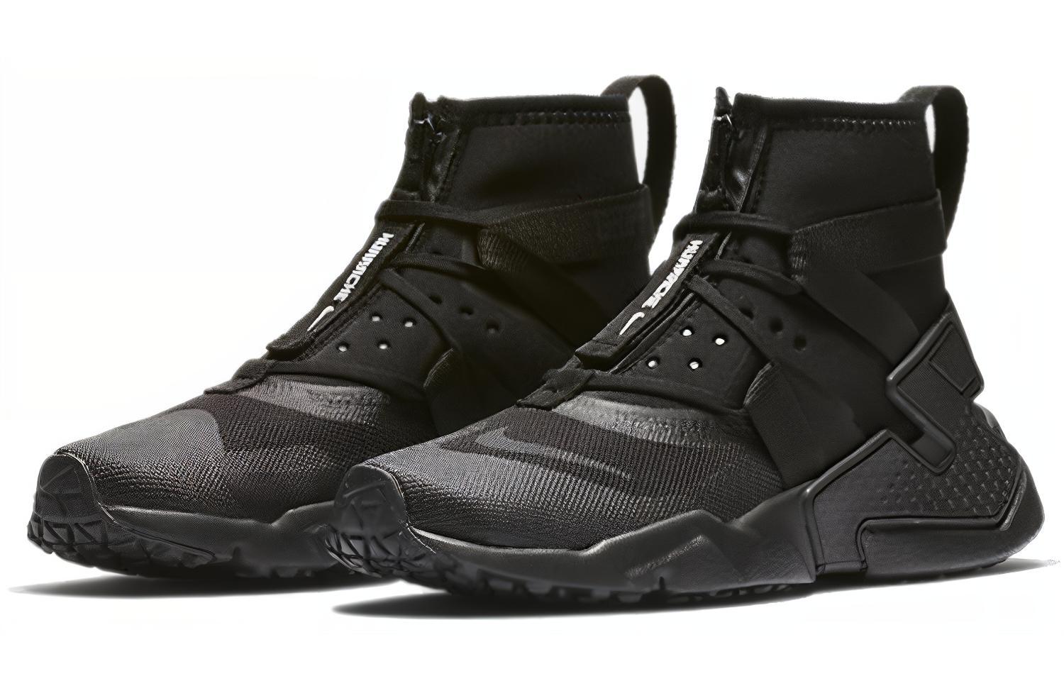 Кроссовки женские Nike Huarache Gripp Triple Black GS, 36 EU