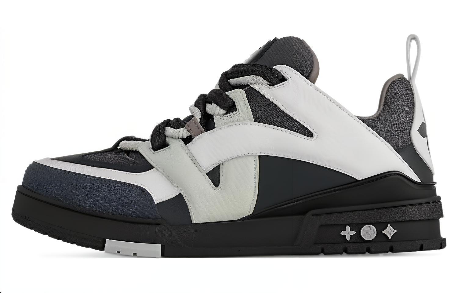 Кроссовки унисекс LOUIS VUITTON Skate Low черно-белые, 36.5 EU