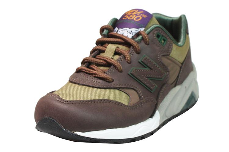 Кроссовки унисекс New Balance Nb 580 шоколадно-коричневый/оливковый, 36 EU