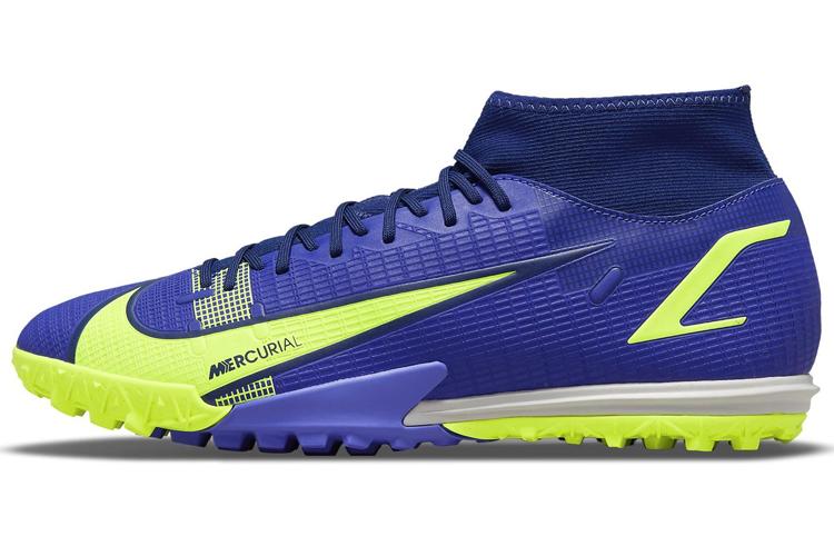 Бутсы мужские Nike Mercurial Superfly 8 Academy TF Turf синие, 40 EU
