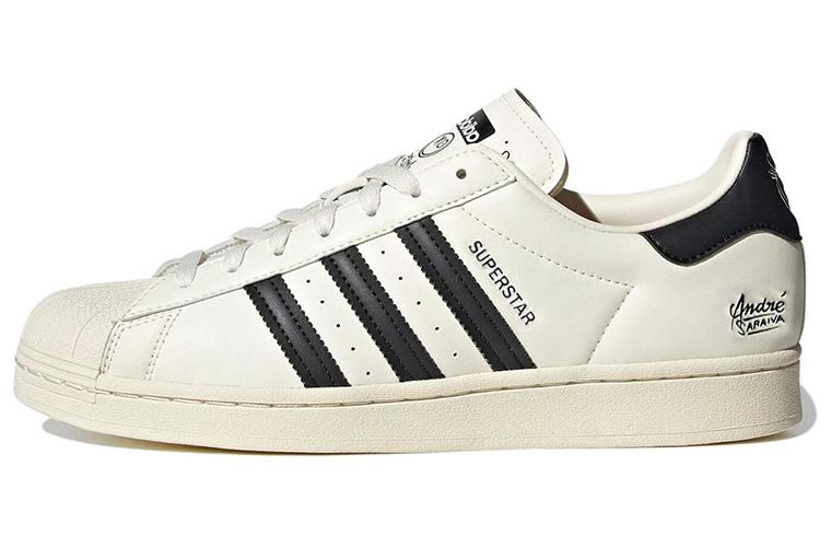 Кроссовки унисекс Adidas Superstar Andre Saraiva Chalk White Black, 42 2/3 EU