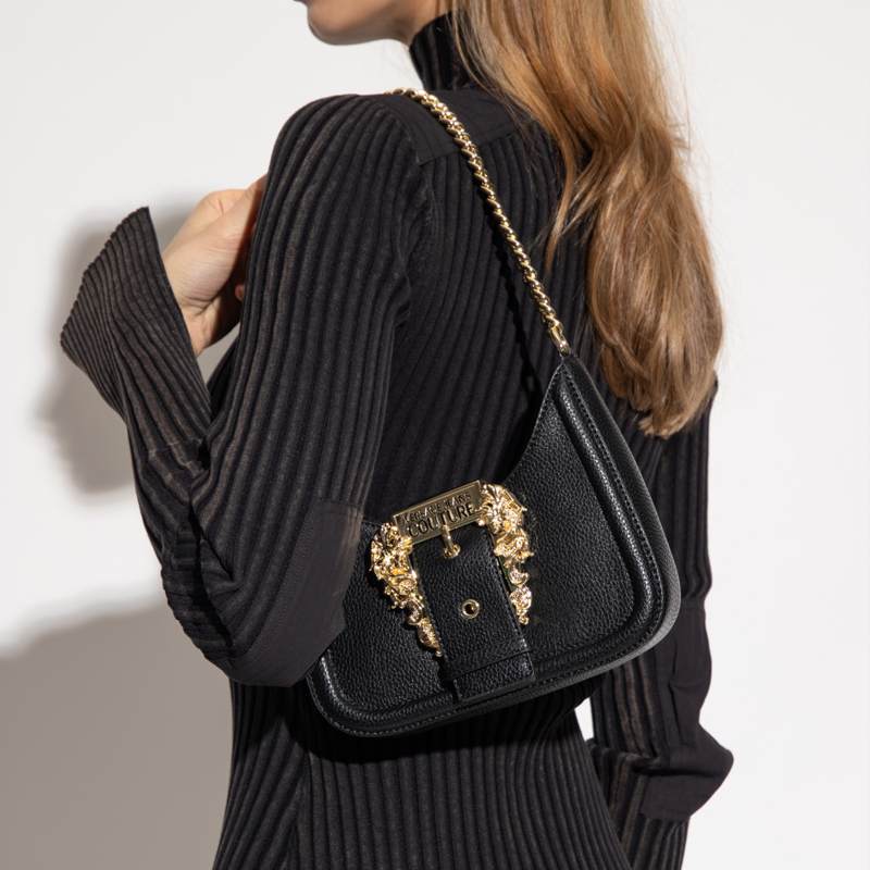 Плечевая сумка женская VERSACE JEANS COUTURE черная