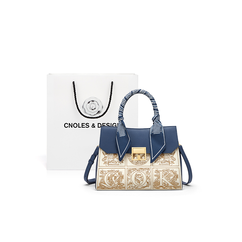 Сумка женская CNOLES K220306C3987 Apricot Blue