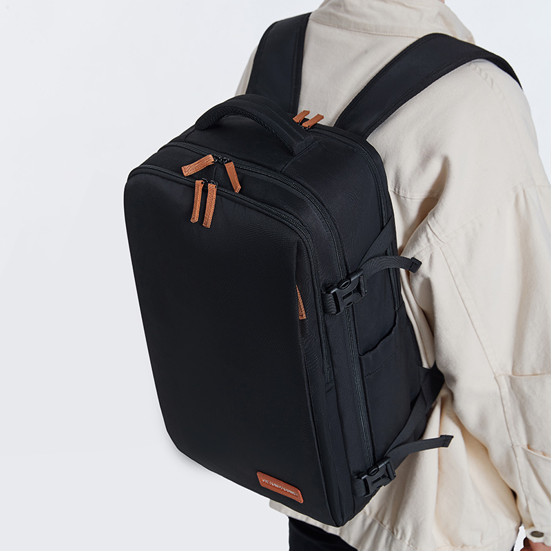 Рюкзак для ноутбука унисекс Victorian traveler Oxford черный, экрю