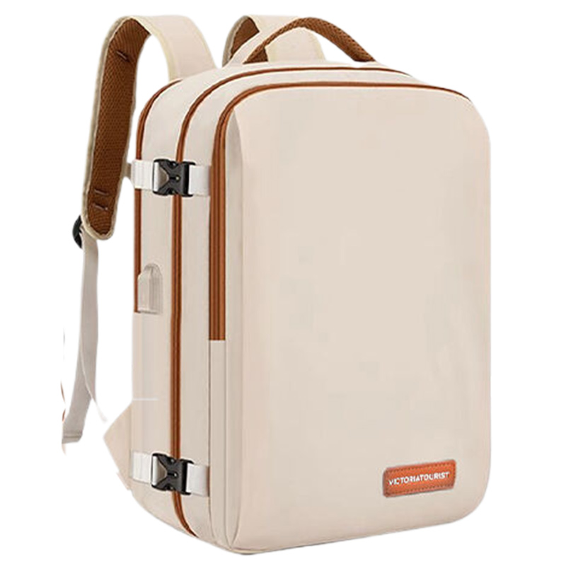 Рюкзак для ноутбука унисекс Victorian traveler Oxford черный, экрю