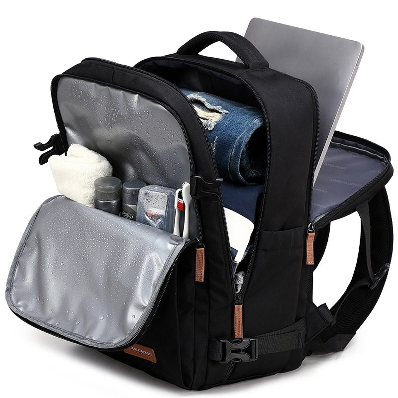 Рюкзак для ноутбука унисекс Victorian traveler Oxford черный, экрю