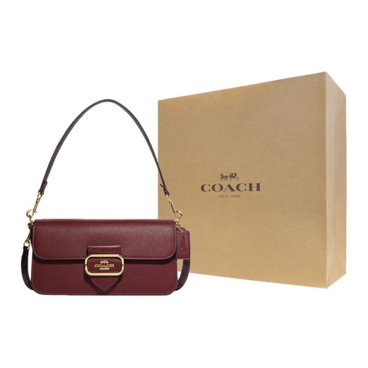 Сумка женская COACH 1711211 вишневая