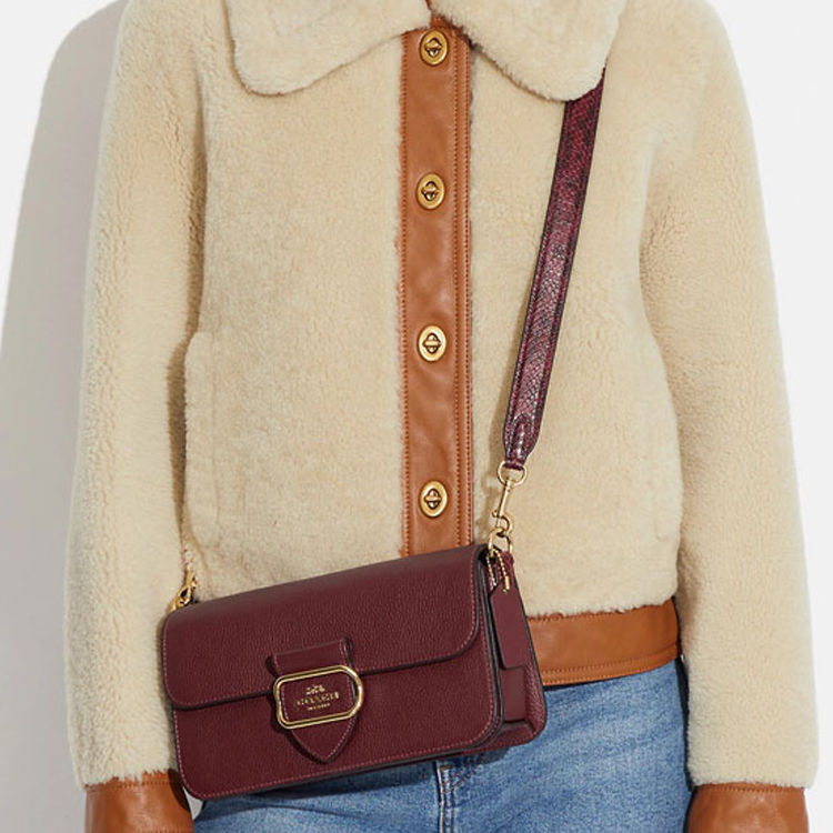 Сумка женская COACH 1711211 вишневая