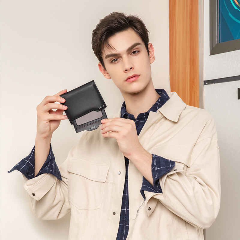 Кошелек мужской GOLF Q021822 черный