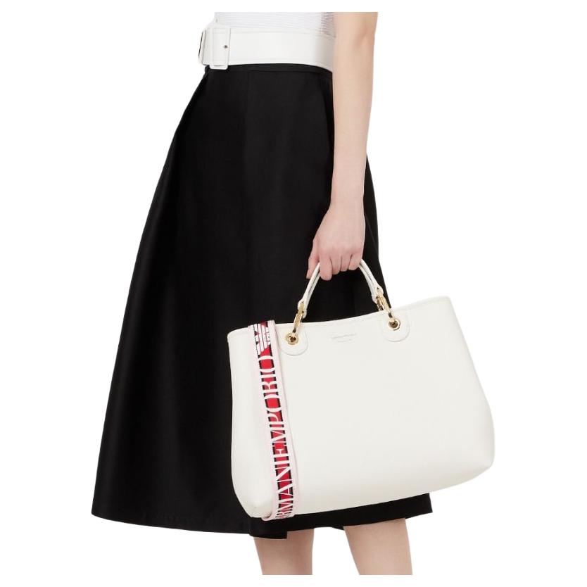 Сумка женская EMPORIO ARMANI Tubas белая