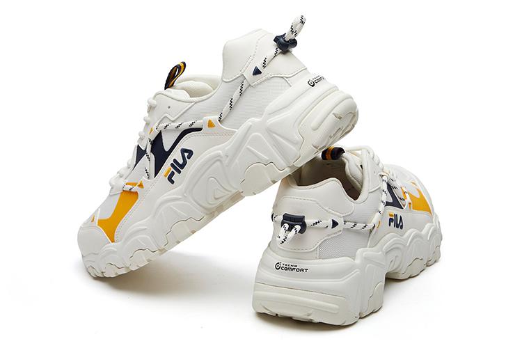 Кеды мужские FILA Cat Claw Low Top белые, синие, желтые, 42.5 EU