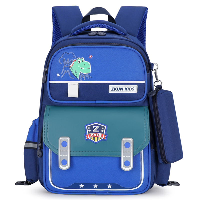 Рюкзак детский JIANGLIDA JLD-3174 темно-синий и королевский синий