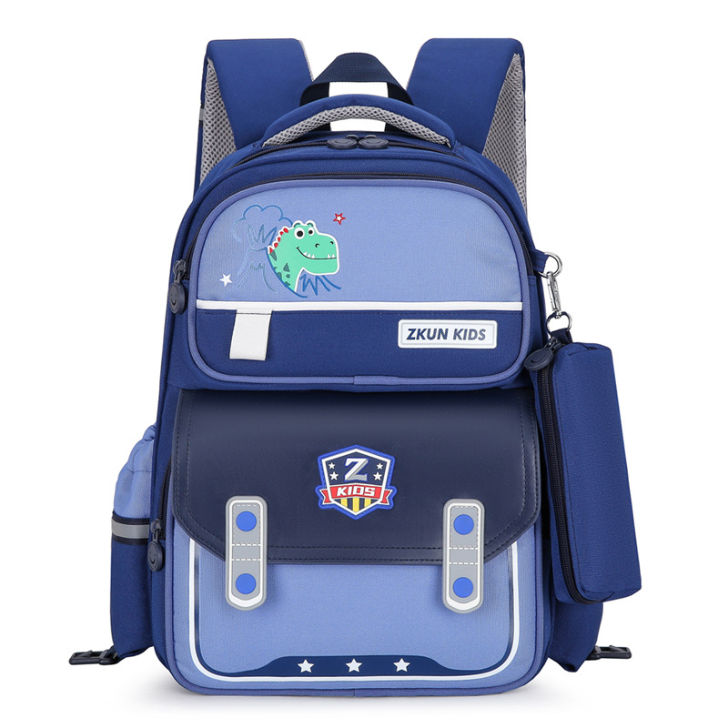 Рюкзак детский JIANGLIDA JLD-3174 темно-синий и небесно-голубой