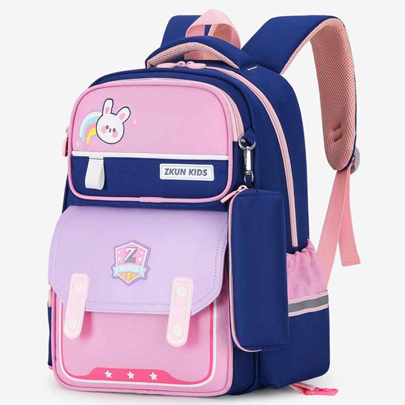 Рюкзак детский JIANGLIDA JLD-3174 темно-синий и небесно-голубой