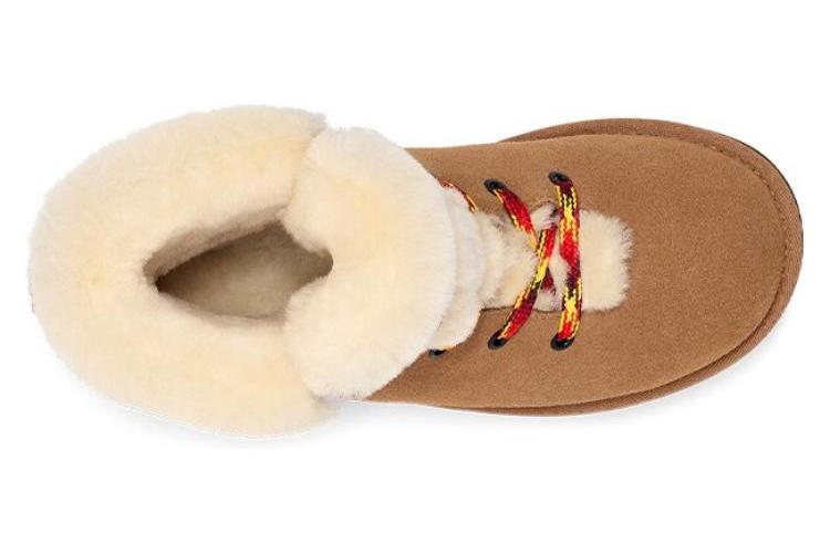 Сапоги женские UGG Classic Mini Alpine Lace коричневые, 37 EU