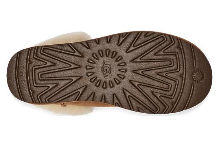 Сапоги женские UGG Classic Mini Alpine Lace коричневые, 37 EU